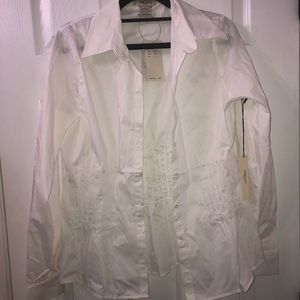 Luxury brand white blouse